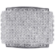 14K White Gold 3.15 ct Diamond Pave Mens Signet Ring