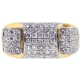 14K Yellow Gold 2.03 ct Diamond Mens Slim Ring