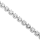 18K White Gold 2.10 ct 3-Prong Diamond Womens Tennis Bracelet