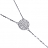 Womens Diamond Lariat Y Shape Necklace 14K White Gold 0.48ct 18"