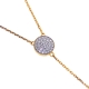 14K Yellow Gold 0.48 ct Diamond Womens Lariat Necklace 18 Inches