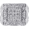 14K White Gold 3.68 ct Diamond Mens Square Signet Ring