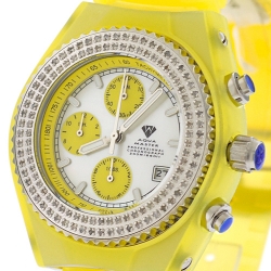 Aqua Master Sport 1.00 ct Diamond Womens Yellow Watch