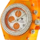 Aqua Master Sport 1.00 ct Diamond Womens Orange Watch