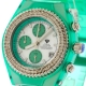 Aqua Master Sport 1.00 ct Diamond Womens Green Watch