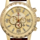 Aqua Master Jumbo 0.24 ct Diamond Mens Yellow Dial Watch