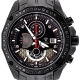 Aqua Master 1.50 ct Black Diamond Mens Steel Watch