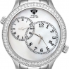 Aqua Master 2 Time Zone 2.45 ct Diamond Mens White Dial Watch