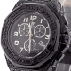 Aqua Master Royal 8.50 ct Iced Out Black Diamond Mens Watch