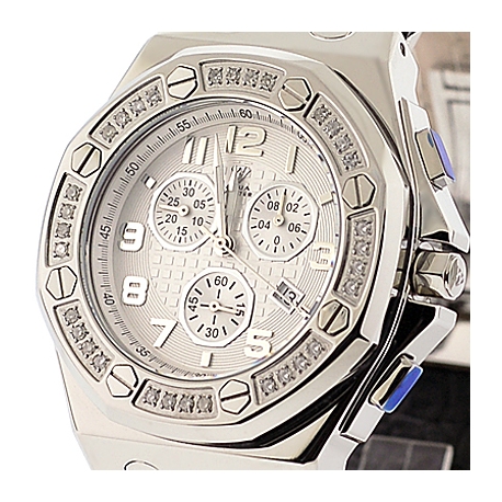 Aqua Master Royal 1.50 ct Diamond Mens Steel Watch
