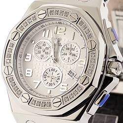 Aqua Master Royal 1.50 ct Diamond Mens Steel Watch