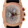 Mens Iced Out Diamond Rose Watch Aqua Master Bubble 7.00 ct
