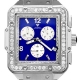 Aqua Master Square 4.25 ct Diamond Mens Blue Dial Watch