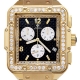 Aqua Master Square 4.25 ct Diamond Mens Yellow Gold Watch