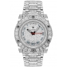Aqua Master Magnum 17.00 ct Iced Out Diamond Mens Silver Watch