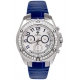 Aqua Master Solly 1.70 ct Diamond Mens Blue Leather Watch