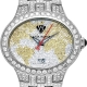 Aqua Master Yellow World 6.50 ct Diamond Mens Watch