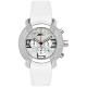 Aqua Master Chronograph Diamond White Leather Mens Watch
