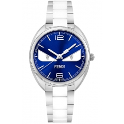 Fendi Momento Bugs Ceramic Womens Blue Watch F216033004D1