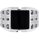 18K White Gold 0.50 ct Diamond Square Onyx Mens Ring