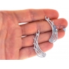 Womens Diamond Wing Ear Crawlers 18K White Gold 1.67 Carat