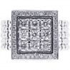 18K White Gold 1.65 ct Diamond Mens Square Ring