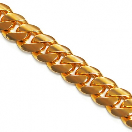 Mens Miami Cuban Link Chain Real 10K Yellow Gold 10mm 30"