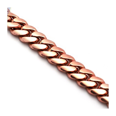 Miami Cuban Link Chain Necklace / Bracelet Rose Gold Plated