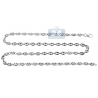 Sterling Silver Puff Anchor Mens Chain 5.5 mm 22 24 26 30 36 inch