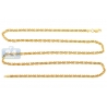 Italian 14K Yellow Gold Byzantine Mens Chain Necklace 2.5mm