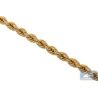 Mens Diamond Rope Chain Solid 14K Yellow Gold 26.50ct 8mm 28"