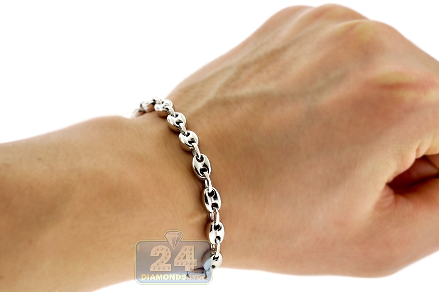 9" Details about   Sterling Silver Solid 8.25mm Flat Anchor Bracelet w/ Lobster Clasp 8" 