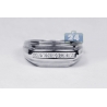 Mens Channel Diamond Step Pinky Ring 14K White Gold 0.22 ct