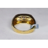 Mens Channel Diamond Step Pinky Ring 14K Yellow Gold 0.22 ct