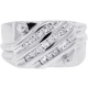 14K White Gold 0.42 ct Diamond Anniversary Mens Ring