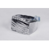 Mens Diamond Anniversary Band Ring 14K White Gold 0.44 Carat