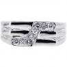 14K White Gold 0.29 ct Mens Diamond Embossed Ring