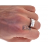 Diamond Wedding Rings His Hers Set 18K White Gold 0.10 ct