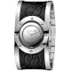 Gucci Twirl Bangle Steel Black Leather Watch YA112441