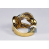 Womens Diamond Braided Wave Ring 18K Yellow Gold 1.68 ct