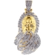 10K Yellow Gold 2.05 ct Diamond Moses Mens Pendant 