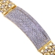 14K Yellow Gold 6.35 ct Diamond ID Cuban Link Mens Bracelet