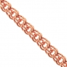 Handmade 14K Rose Gold Russian Bismark Mens Chain 7 mm