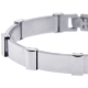 Stainless Steel Bar Link Mens Bracelet 11 mm 8 1/4 inches