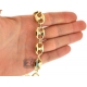 10K Yellow Gold Anchor Puff Link Mens Chain 14.5 mm