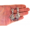 Womens Fancy Yellow Diamond Dangle Earrings 14K Gold 5.57 ct
