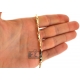 10K Yellow Gold Pressed Bar Link Mens Chain 3.5 mm