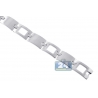 Solid Stainless Steel Section Link Mens Wrist Bracelet 14mm 8"