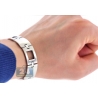 Solid Stainless Steel Section Link Mens Wrist Bracelet 14mm 8"