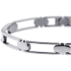 Stainless Steel Open Link Mens Bracelet 7 mm 8 1/2 inches